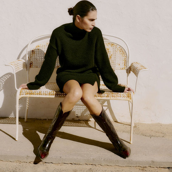 Strickkleid «Olma» in schwarz von b.young