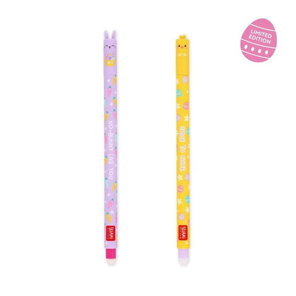 2-er Set löschbare Gelstifte «Happy Easter» von Legami