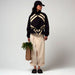 Regenjacke «Elizeh» in deep black/brown rice von Gofranck