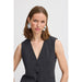 Weste «Danta» in black melange (dunkelgrau) von B.young