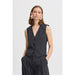 Weste «Danta» in black melange (dunkelgrau) von B.young