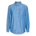 Hemd «Beccos» in blue pinstripe von ICHI