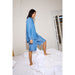 Hemd «Beccos» in blue pinstripe von ICHI