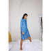Hemd «Beccos» in blue pinstripe von ICHI