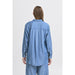Hemd «Beccos» in blue pinstripe von ICHI