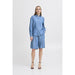 Hemd «Beccos» in blue pinstripe von ICHI