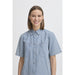Jeanshemd «Laro» in blue stripe denim von b.young