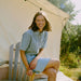 Jeanshemd «Laro» in blue stripe denim von b.young