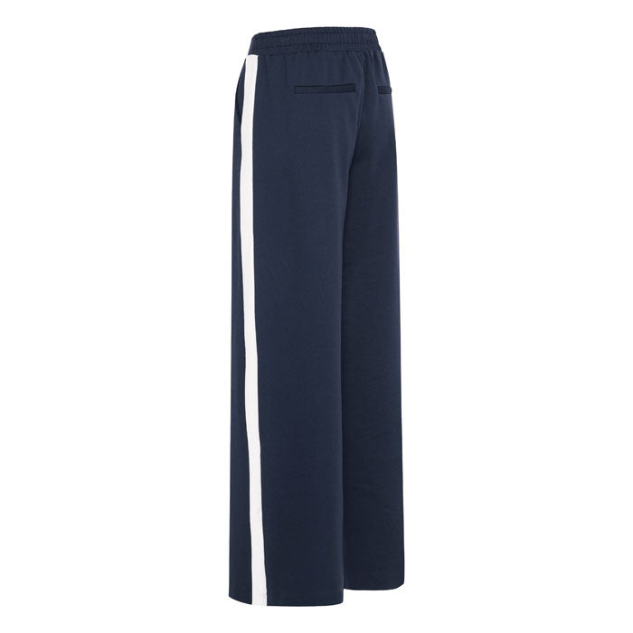 Hose «Kate» mit Streifen in blau von ICHI