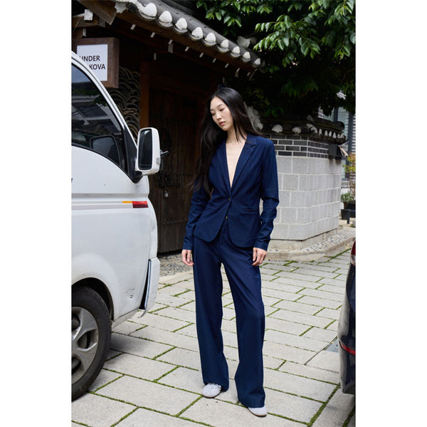 Hose «Kate denim» in dunkelblau von ICHI