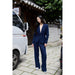 Hose «Kate denim» in dunkelblau von ICHI