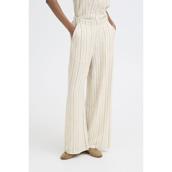 Hose «Linno» in brown stripe von ICHI