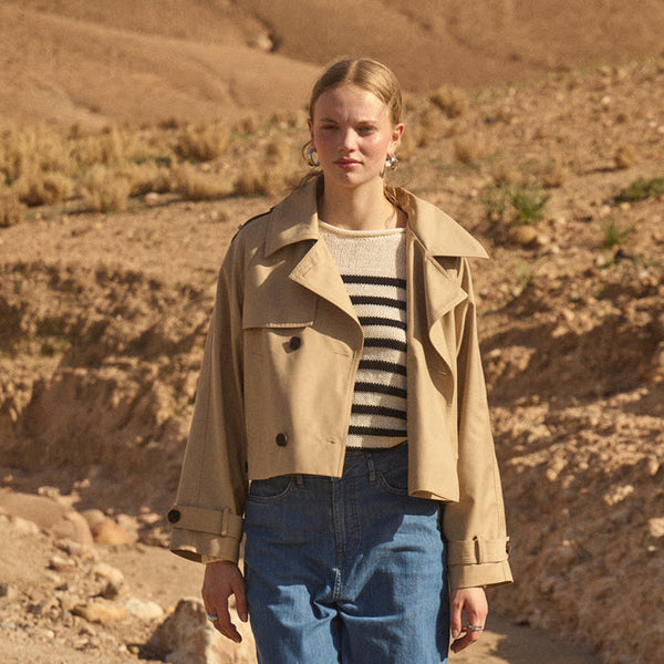 Jacke «Parza» in beige von ICHI