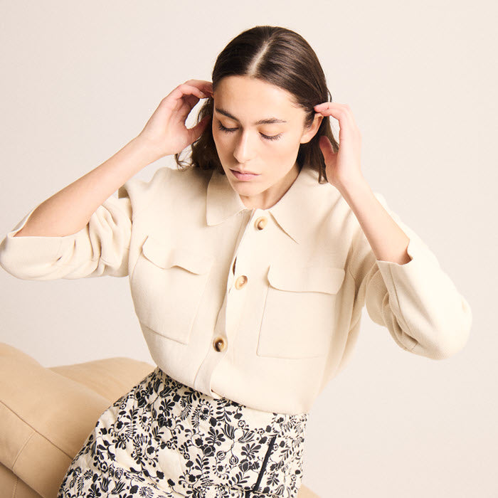 Cardigan «Ketty» in Birch von ICHI