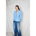 Jacke «Hevira» in hellblau von ICHI