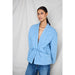 Jacke «Hevira» in hellblau von ICHI