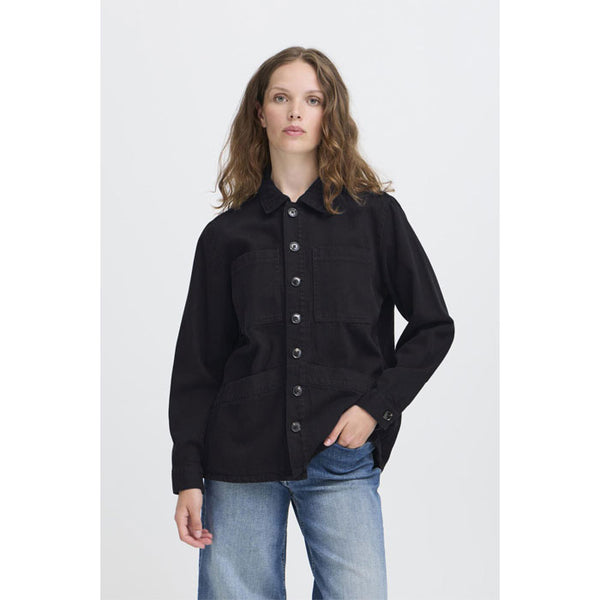 Jacke «Hezano» in dunkelblau von ICHI