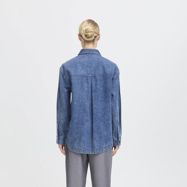Jeanshemd «Kapuca» in mid blue denim von b.young