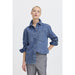 Jeanshemd «Kapuca» in mid blue denim von b.young