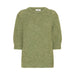 Kurzarm Strickpulli «Millers» in olivegrün von b.young