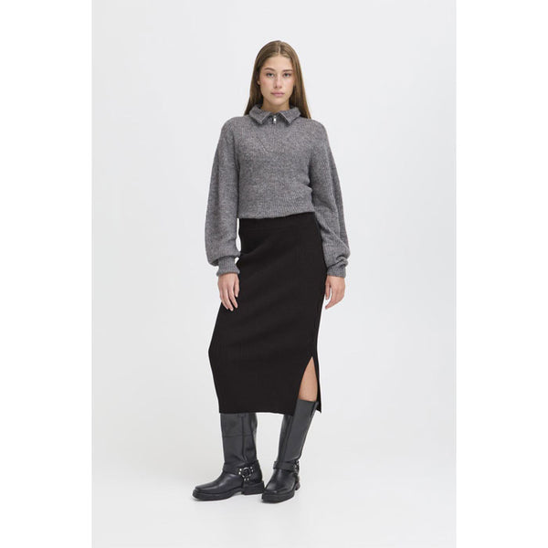 Jupe «Dollis» in schwarz von ICHI