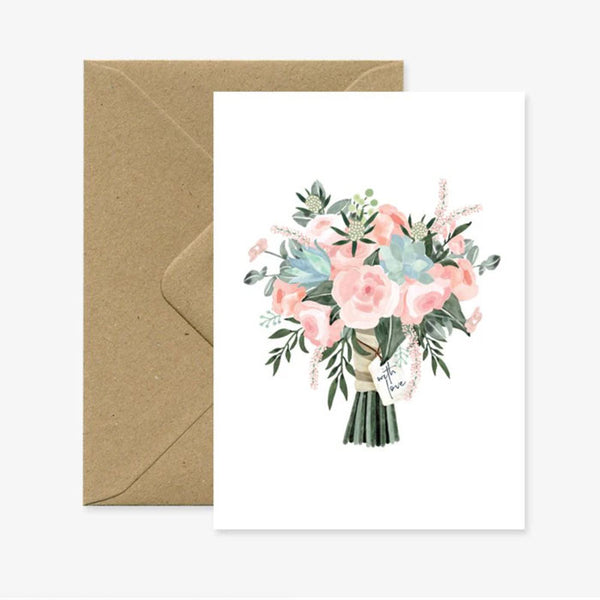 Karte «Bouquet with love» von All the ways to say