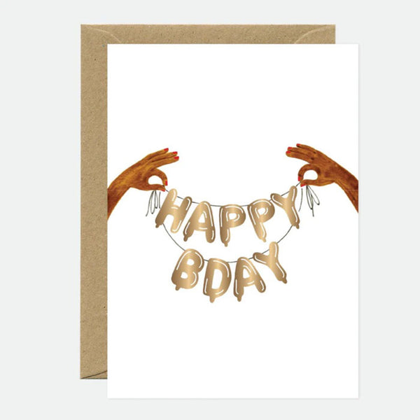Karte «Happy Birthday ballons von All the ways to say