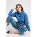 Belt-Jeans «Kimu» in blau von b.young
