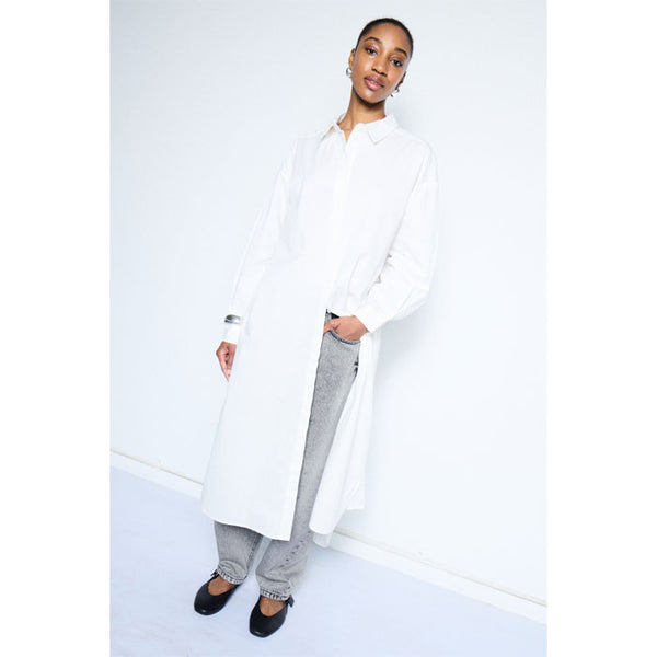 Hemdkleid «Ciza» in weiss von ICHI