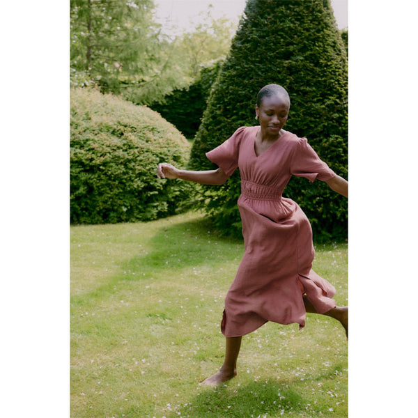 Kleid «Iggy» in marsala von b.young