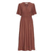 Kleid «Iggy» in marsala von b.young