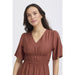 Kleid «Iggy» in marsala von b.young