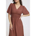 Kleid «Iggy» in marsala von b.young