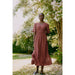 Kleid «Iggy» in marsala von b.young