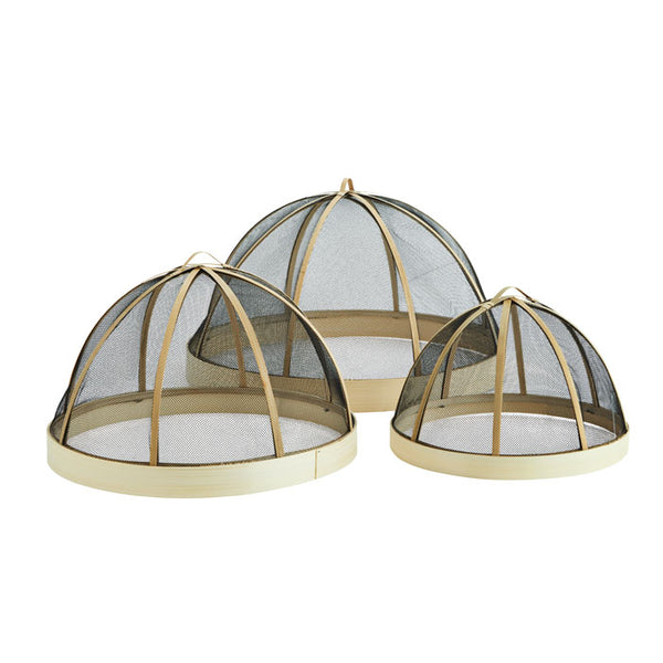 Bamboo Food Covers in drei Grössen von Madam Stoltz