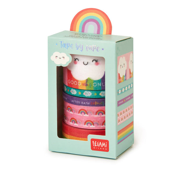 SET AUS 5 MASKING TAPES «Rainbow» VON LEGAMI