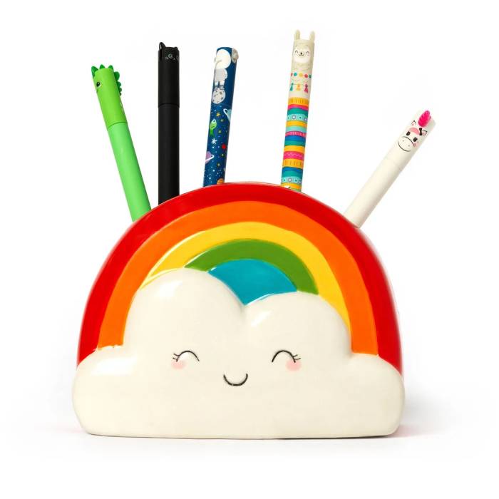 Stiftehalter aus Keramik «Desk Friends-Rainbow» von Legami