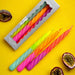 3er-Set Kerzen Dip Dye Twisted «Shades of Passionfruit» von Pink Stories