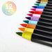 Set aus 12 Brush Markers Pastel Colours von Legami