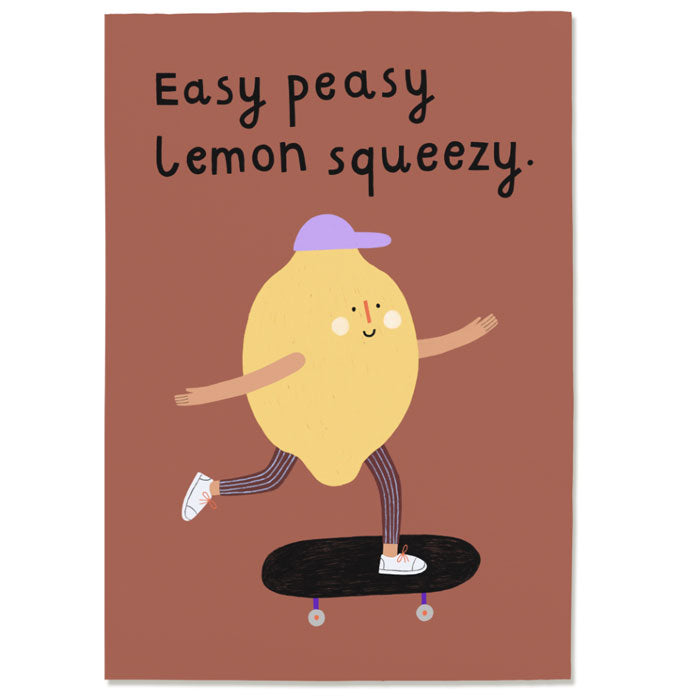 Postkarte «Easy peasy» von Nuukk