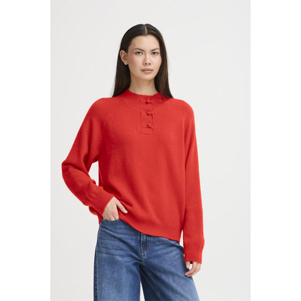 Pullover «Dasila» in rot von ICHI