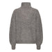 Strickpulli «Kamara» in dunkelgrau von ICHI