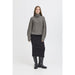 Strickpulli «Kamara» in dunkelgrau von ICHI