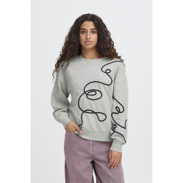 Sweatshirt «Kasura» in grau von ICHI