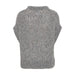 Kurzarm Strickpulli «Metta» in dunkelgrau von b.young