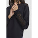 Sweatshirt «Pusti Lace» in schwarz von b.young