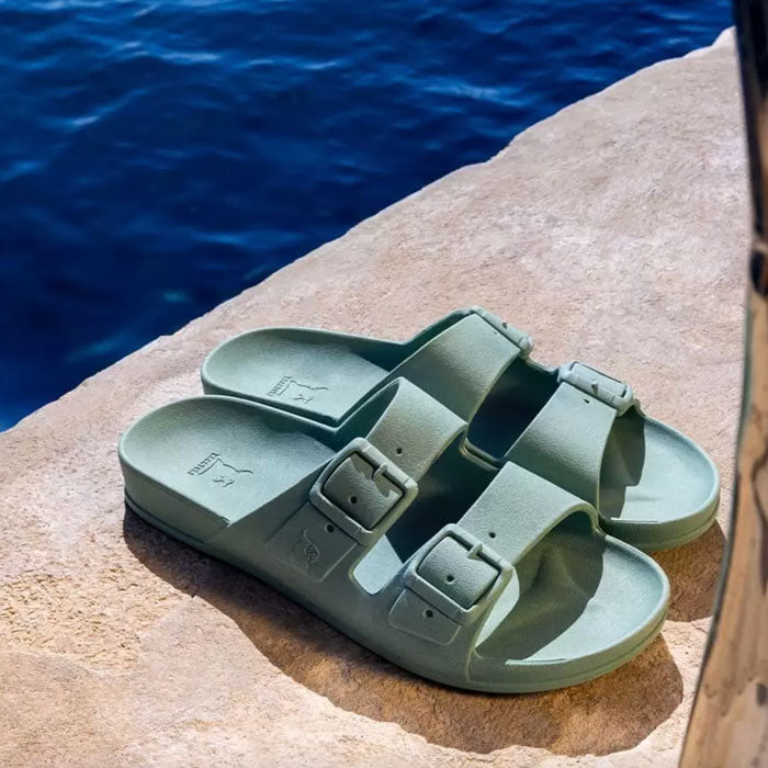 CACATOÈS Sandals «Rio de Janeiro Vintage green» Women