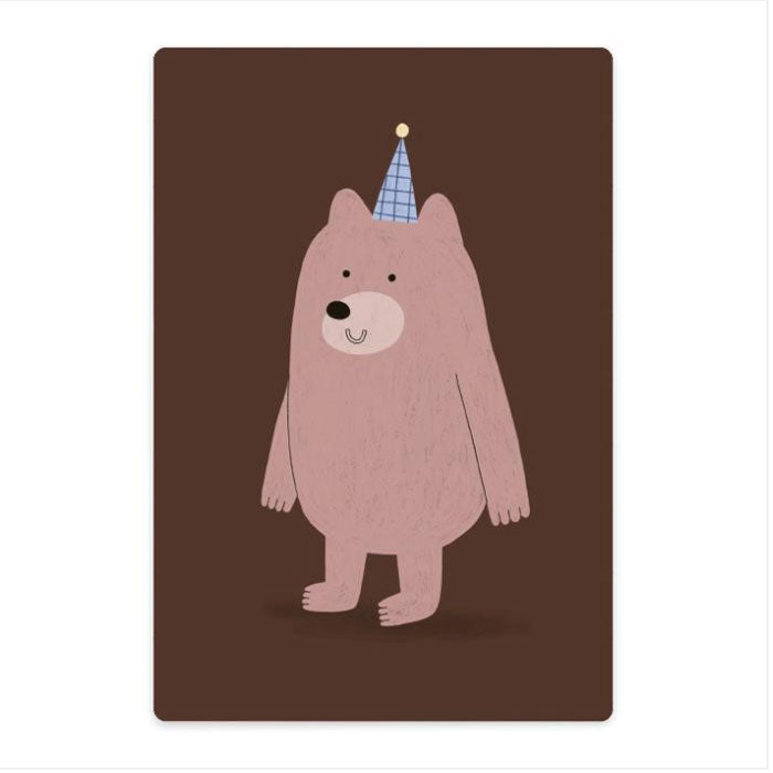 Kleines Schneidebrett «Partybär» von Nuukk