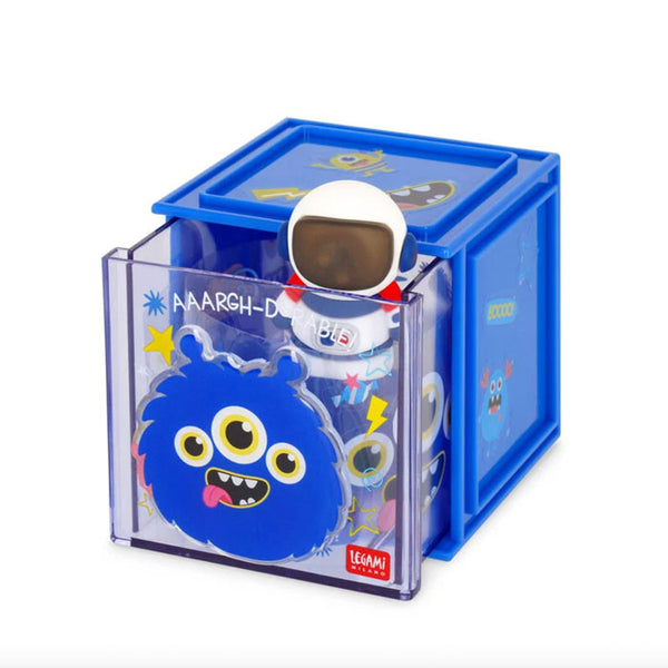 Stapelbare Schreibtischbox «Monster» von Legami