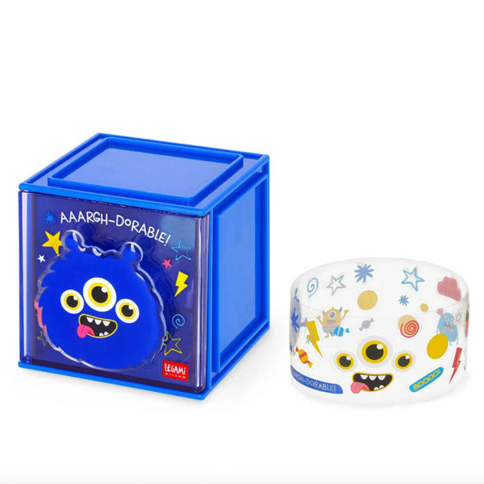 Stapelbare Schreibtischbox «Monster» von Legami – weloveyoulove